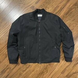 Vince Black Bomber Jacket Classic Style